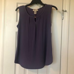 Purple Flowy Office Tank